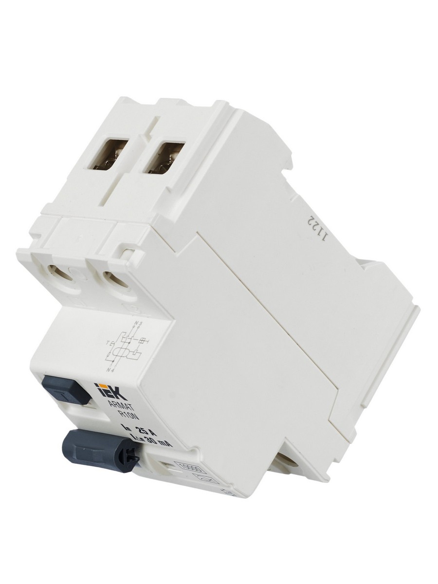 ВДТ УЗО IEK ARMAT R10N 2P 25А 30мА тип A AR-R10N-2-025A030