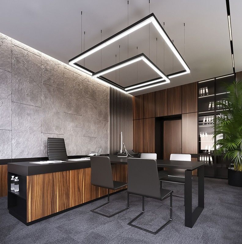 Линейные светодиодные светильники Светильник светодиодный Feron AL4020 линейный 18W 4000K черный 48215 