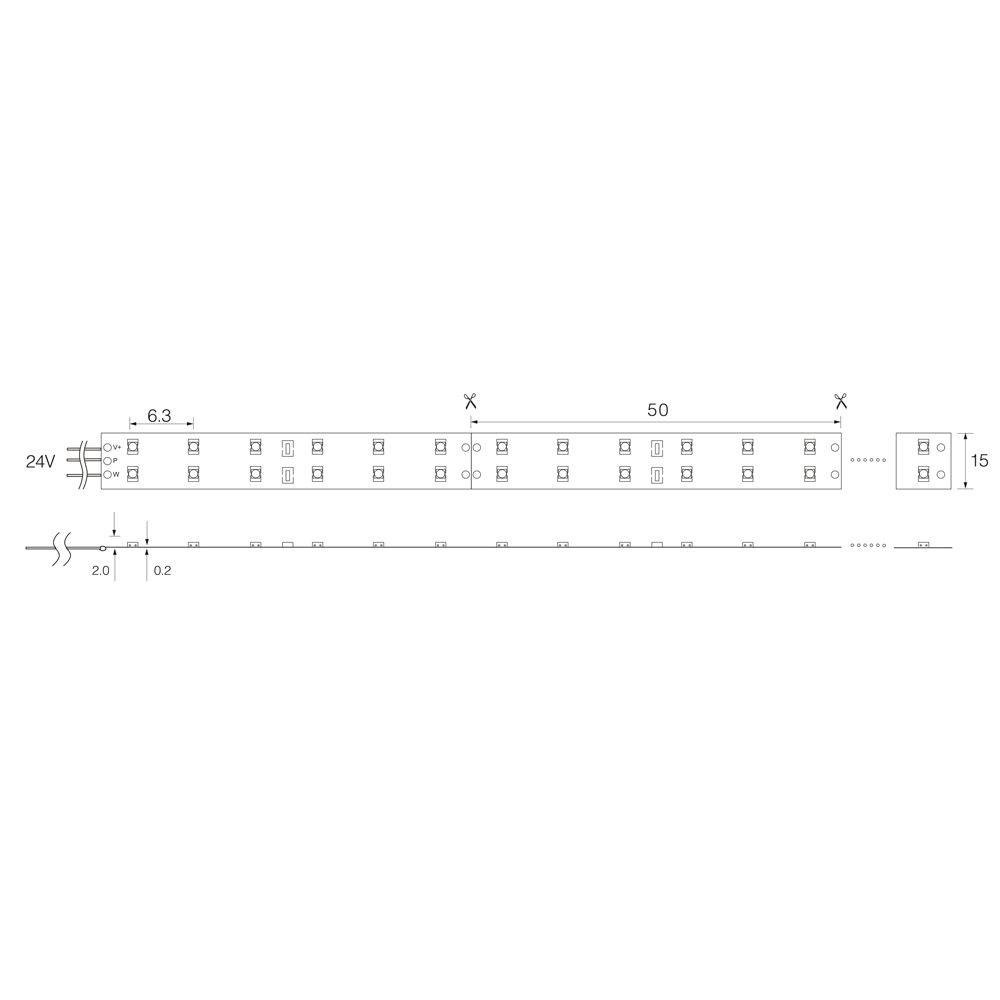 Лента светодиодная Feron LS603 60SMD(2835)/м 4.8Вт/м 12V 3000К IP20 5 метров 27597