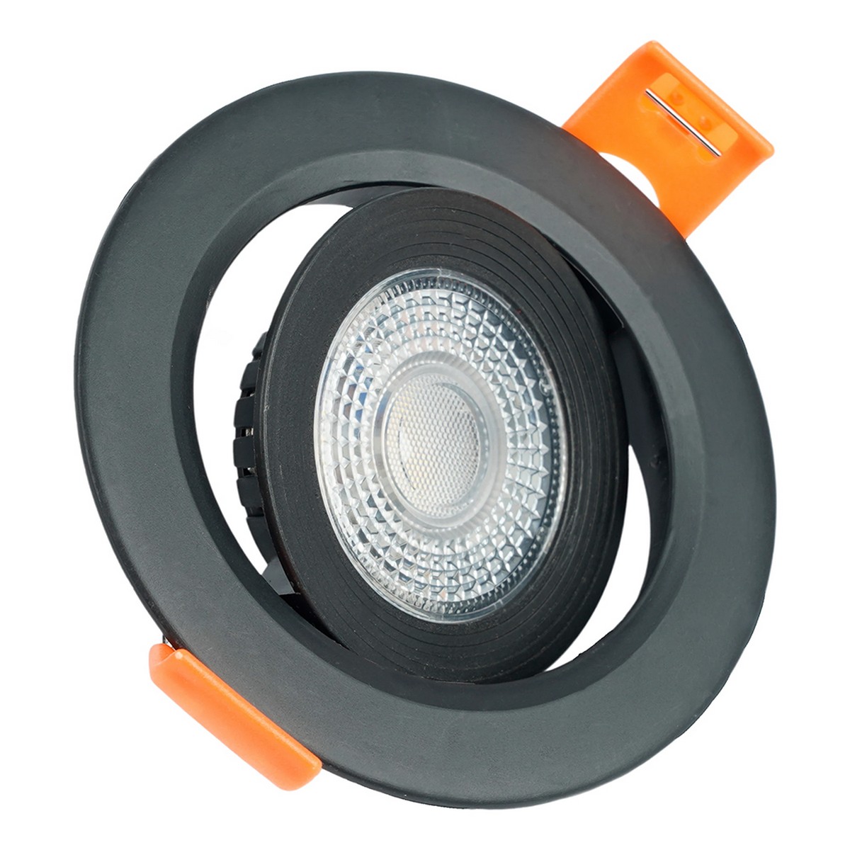 Встраиваемые светодиодные светильники Светодиодный светильник Feron.ONE AL540 встраиваемый 5W 4000K черный "круг" 52049 