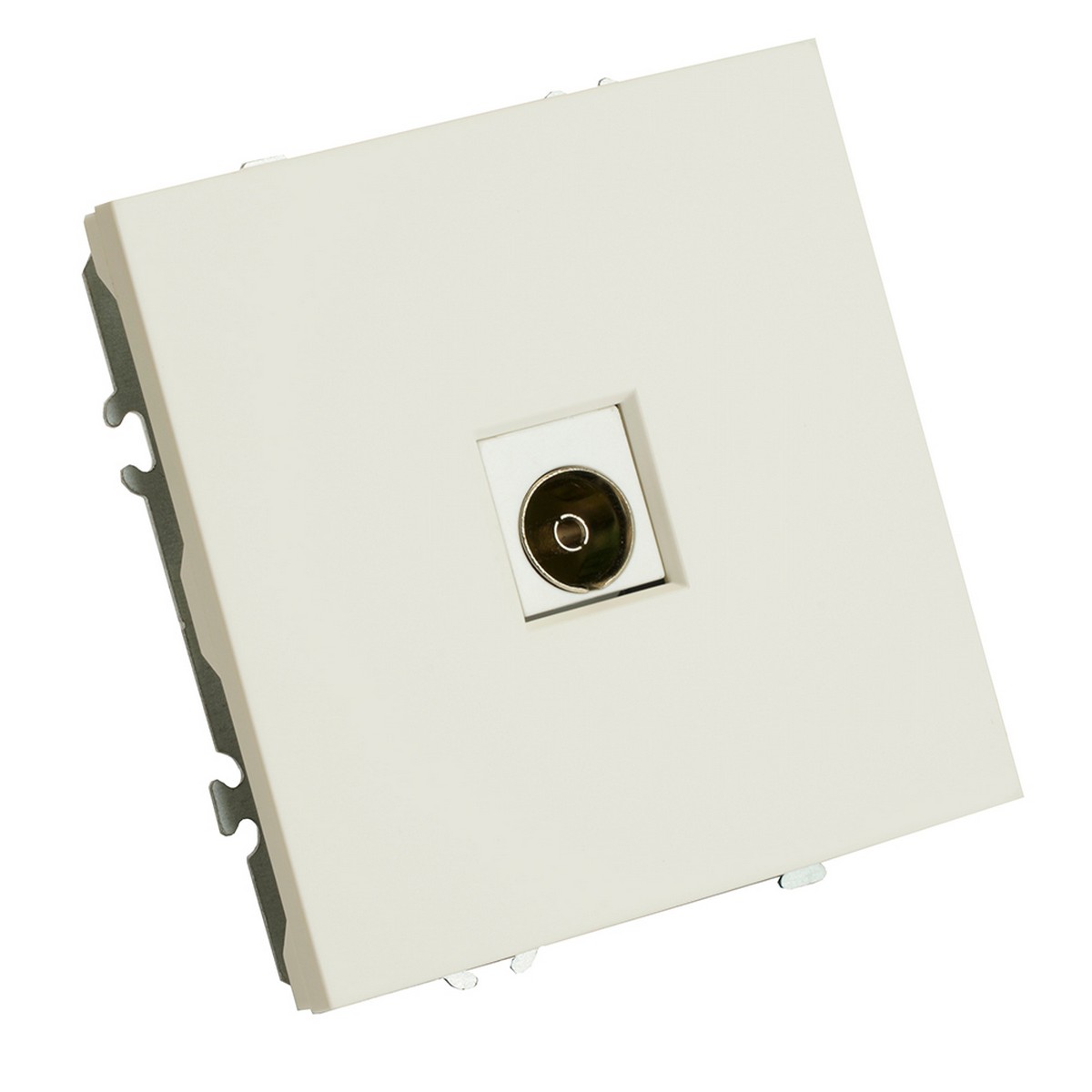 Эмили - Розетки и выключатели Stekker Розетка телевизионная 1-ая STEKKER Эмили RST00-5108-01 75 Ом 5-862МГц  белый фарфор soft touch 49875