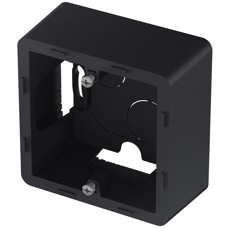 Legrand Inspiria Антрацит Коробка накладного монтажа Legrand INSPIRIA Антрацит 1 пост 673983