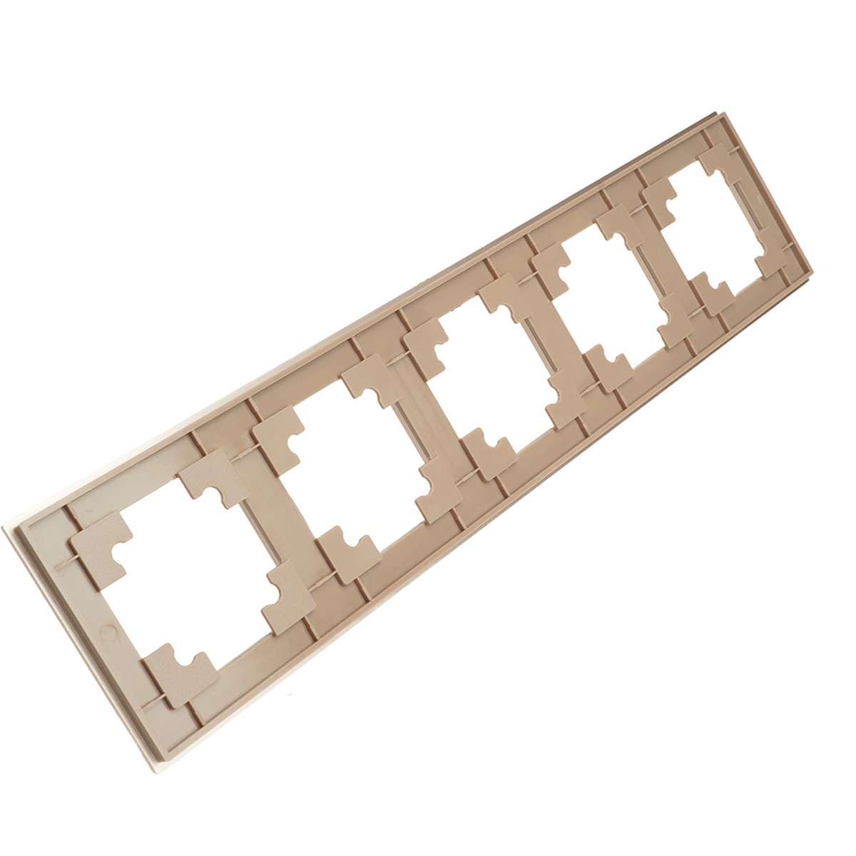 Катрин - Розетки и выключатели Stekker Рамка 5-местная металл STEKKER MFR00-7005-02 Катрин шампань 50026