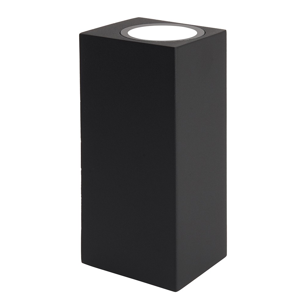 Уличные настенные светильники Светильник садово-парковый Feron DH051 на стену 2*GU10 230V черный 48330 