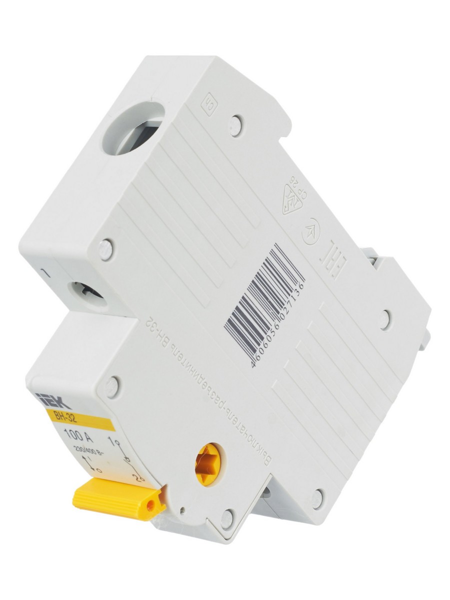 IEK Выключатель нагрузки IEK KARAT (мини-рубильник) ВН-32 1Р 100А MNV10-1-100 