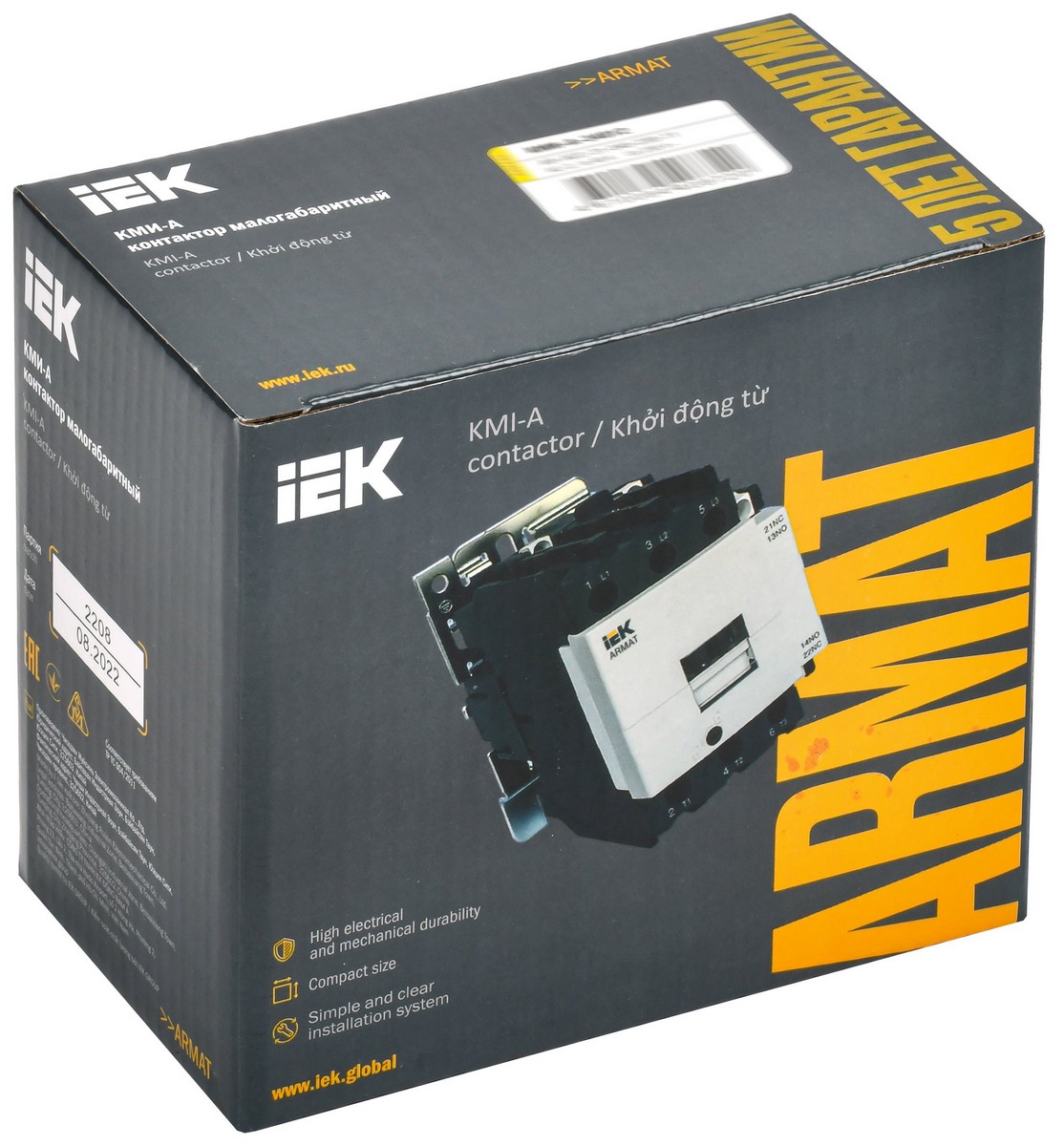 Контактор IEK ARMAT КМИ-А-34012 LC1D 40А 110В/АС3 1НО/1НЗ AR-ACC-31-040-110-11