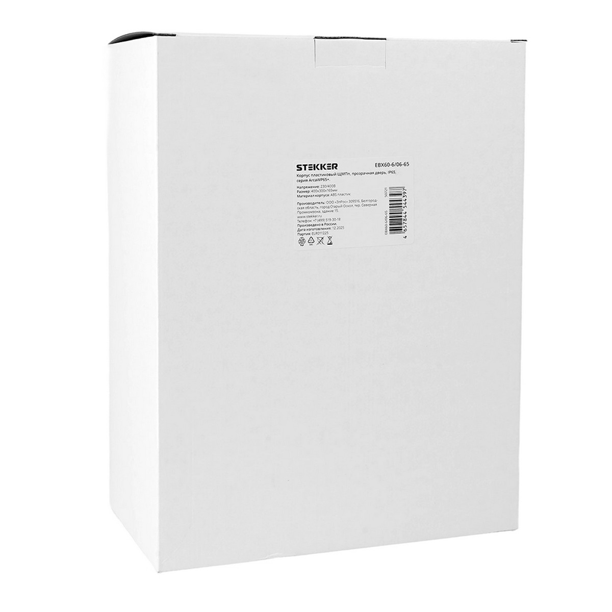 Корпус пластиковый ЩМПп STEKKER EBX60-6/06-65 IP65 c прозрачной дверью (400*300*165) ArcaWP65+ 50721