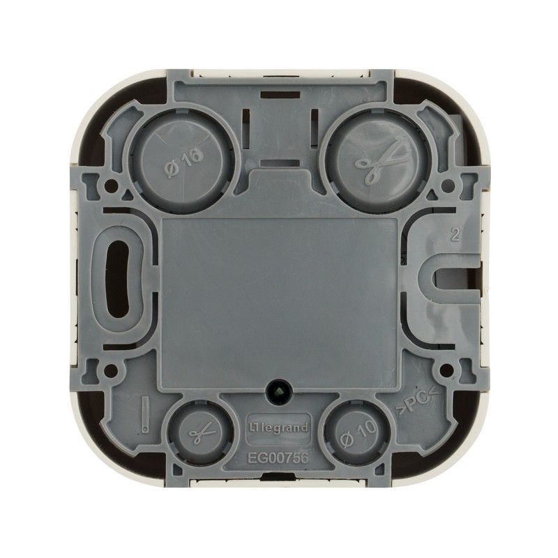 Накладные Розетки и выключатели Legrand Quteo Бежевый Розетка RJ11+RJ45(телеф+комп) Legrand Quteo кат 5UTP бежевая  782251