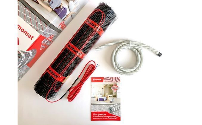 Теплый пол Thermo (Швеция) Теплый пол нагревательный мат Thermo Thermomat TVK-300 BL 6 м.кв 