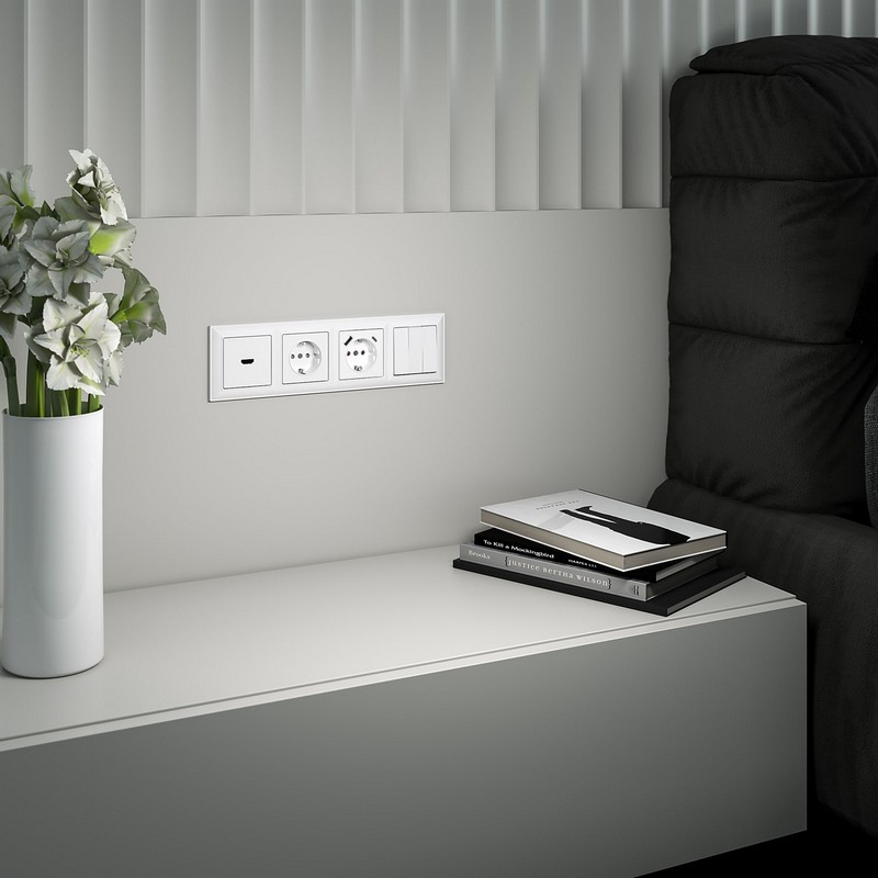 Werkel Белый механизмы Выключатель Werkel трехклавишный  (белый) W1130001