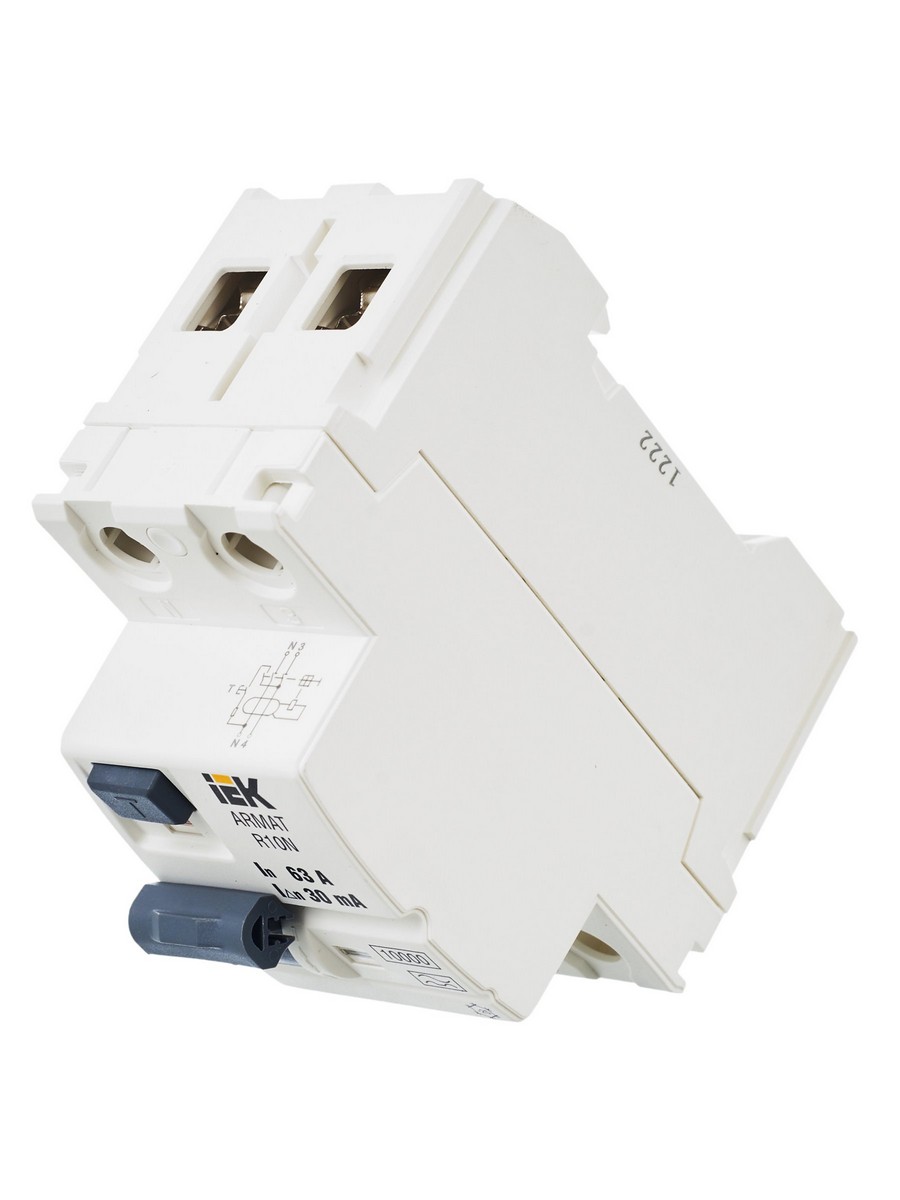 ВДТ УЗО IEK ARMAT R10N 2P 63А 30мА тип A AR-R10N-2-063A030