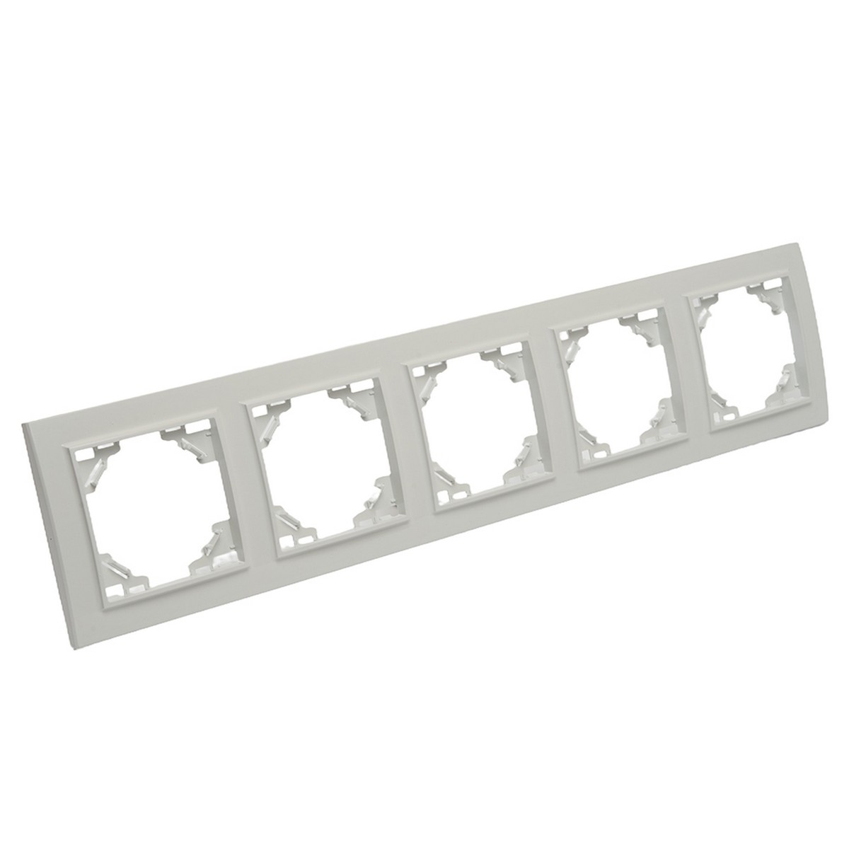 Эрна - Розетки и выключатели Stekker Рамка 5-местная горизонтальная STEKKER PPFR00-9005-01 серия Эрна белый 39620