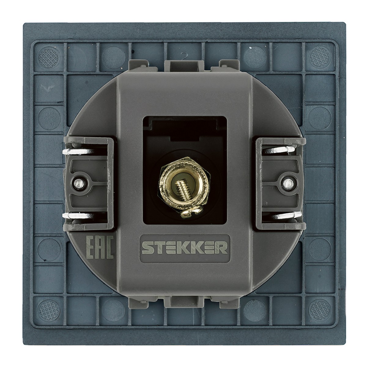 Розетка телевизионная 1-местная STEKKER Мия RST00-3108-05 черный бархат 50449