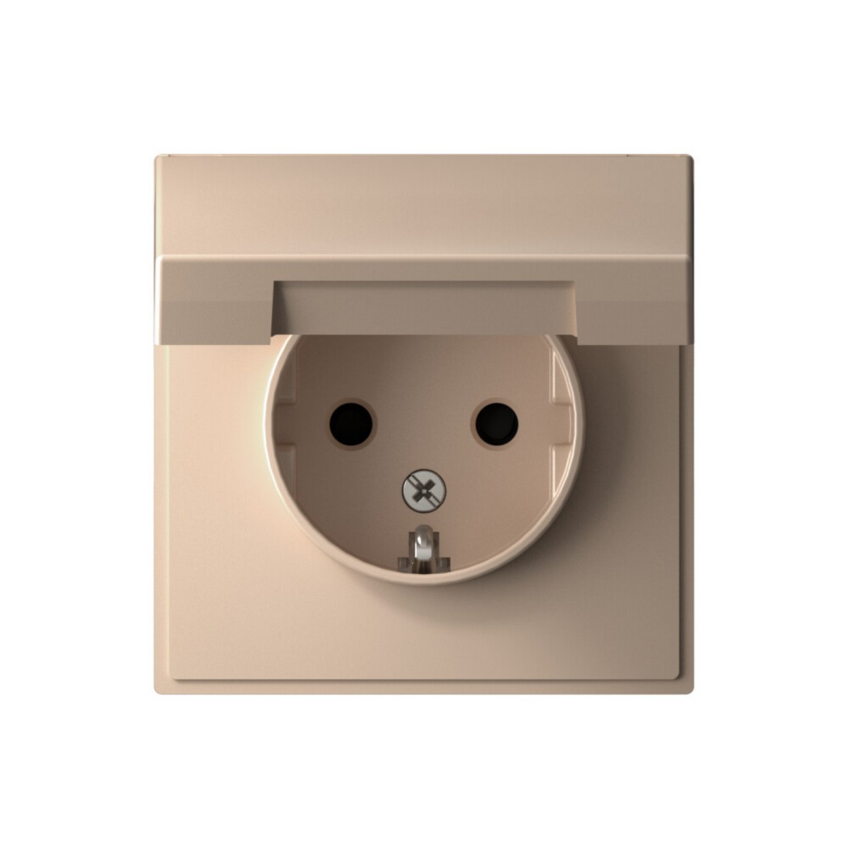 Розетка Systeme Electric ArtGallery Песочный с заземл. со шторк. с крышкой 16А IP20 GAL001246
