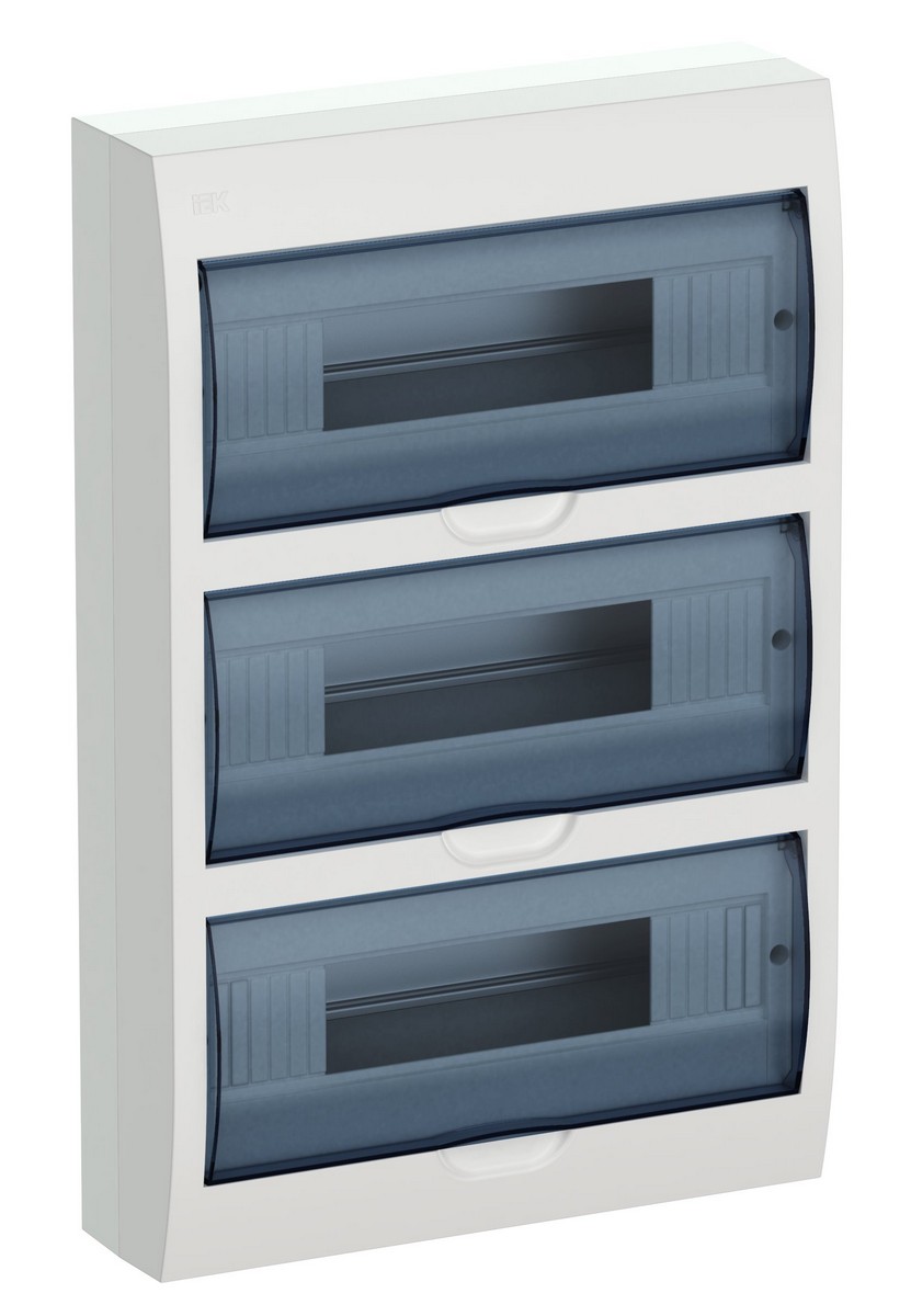 Пластиковые боксы и щиты IEK Корпус пластиковый IEK KREPTA 3 ЩРН-П-36 IP41 белый откр.монтаж MKP12-N-36-40-05