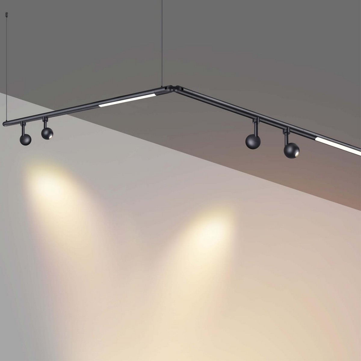 Трековые светодиодные светильники Светильник диммируемый со сменой цветовой температуры NOVOTECH GLAT 359376 