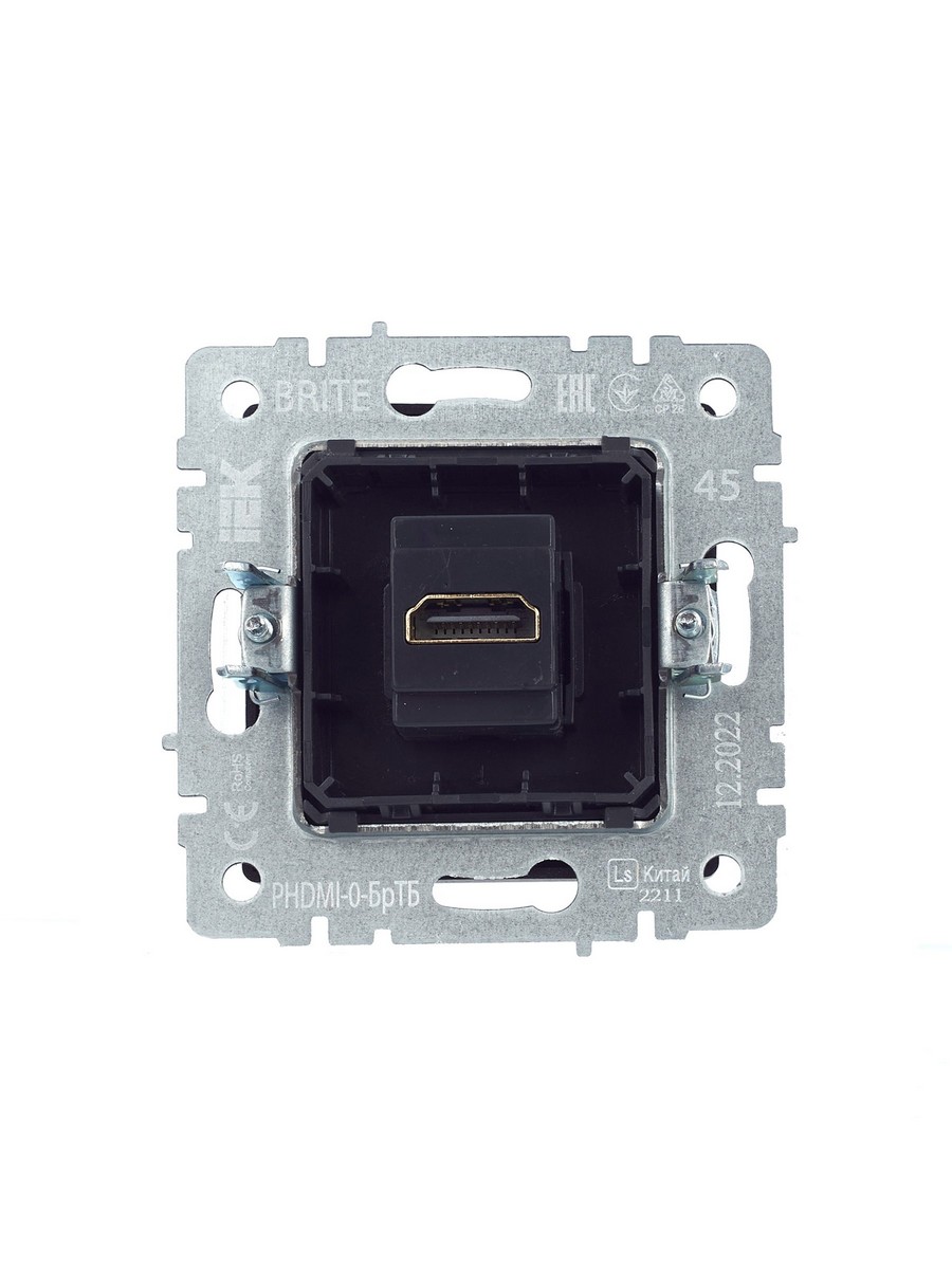IEK Brite Бронза Розетка IEK BRITE HDMI РHDMI-0-БрТБ темная бронза BR-H10-K45