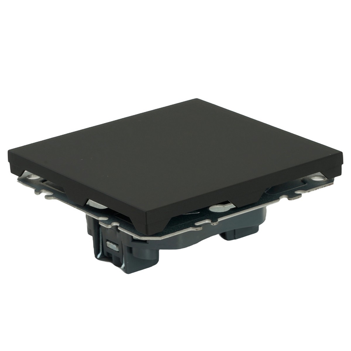 Эмили - Розетки и выключатели Stekker Заглушка STEKKER Эмили RST00-5116-05 черный уголь soft touch  49857