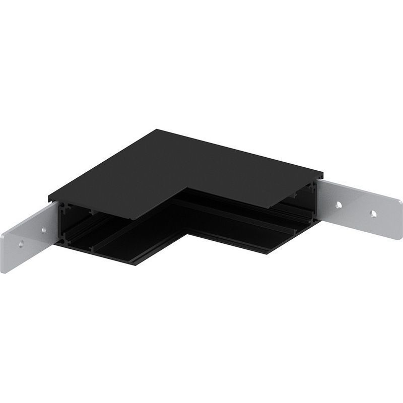 Трековые светодиодные светильники Соединитель внутренний Feron LD2002 для магнитного накладного шинопровода черный 41979 