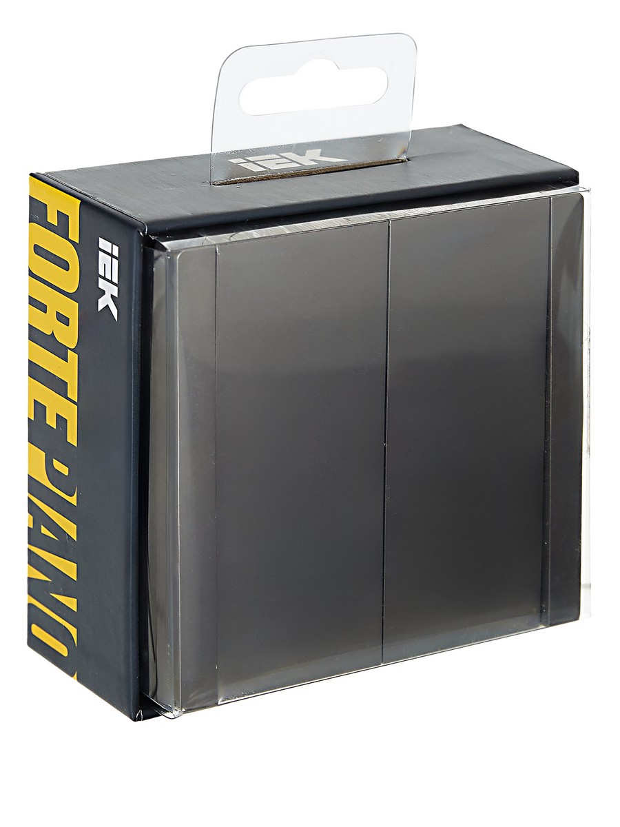 IEK FORTE&PIANO Сталь Выключатель IEK FORTE&PIANO Сталь 2-кл 10А FP505