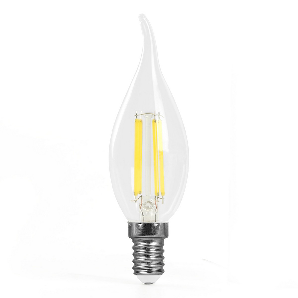 E14 Лампа светодиодная Feron.PRO LB-1216 Свеча на ветру E14 6W 175-265V 4000K 51263 