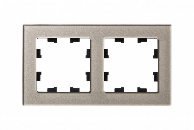 Рамка Systeme Electric AtlasDesign Nature Стекло шампань 2-ая ATN320502