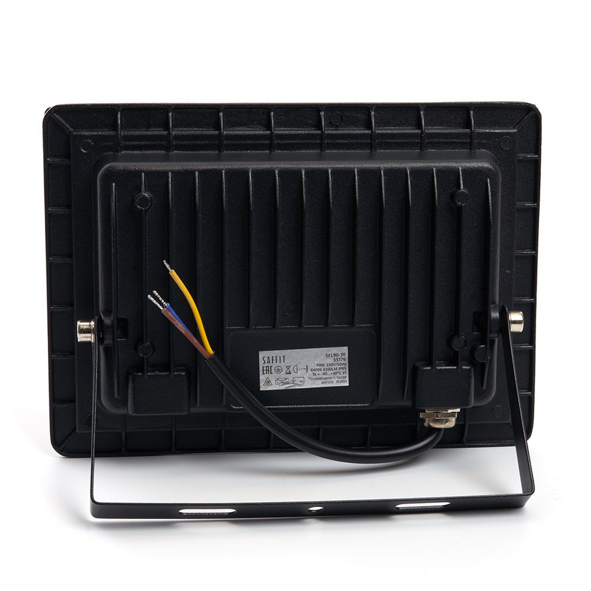 Светодиодный прожектор Saffit SFL90-70 IP65 70W 6400K черный 55176