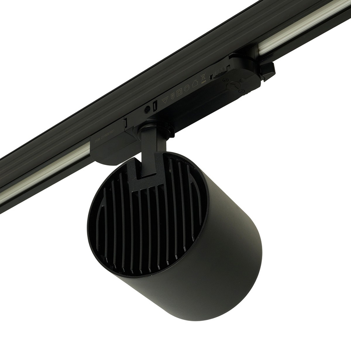 Трековые светодиодные светильники Светодиодный светильник Feron TR Reflex трековый 40W 4000К, 36 градусов, черный, 3х фазный с функцией выбора мощности 52059 