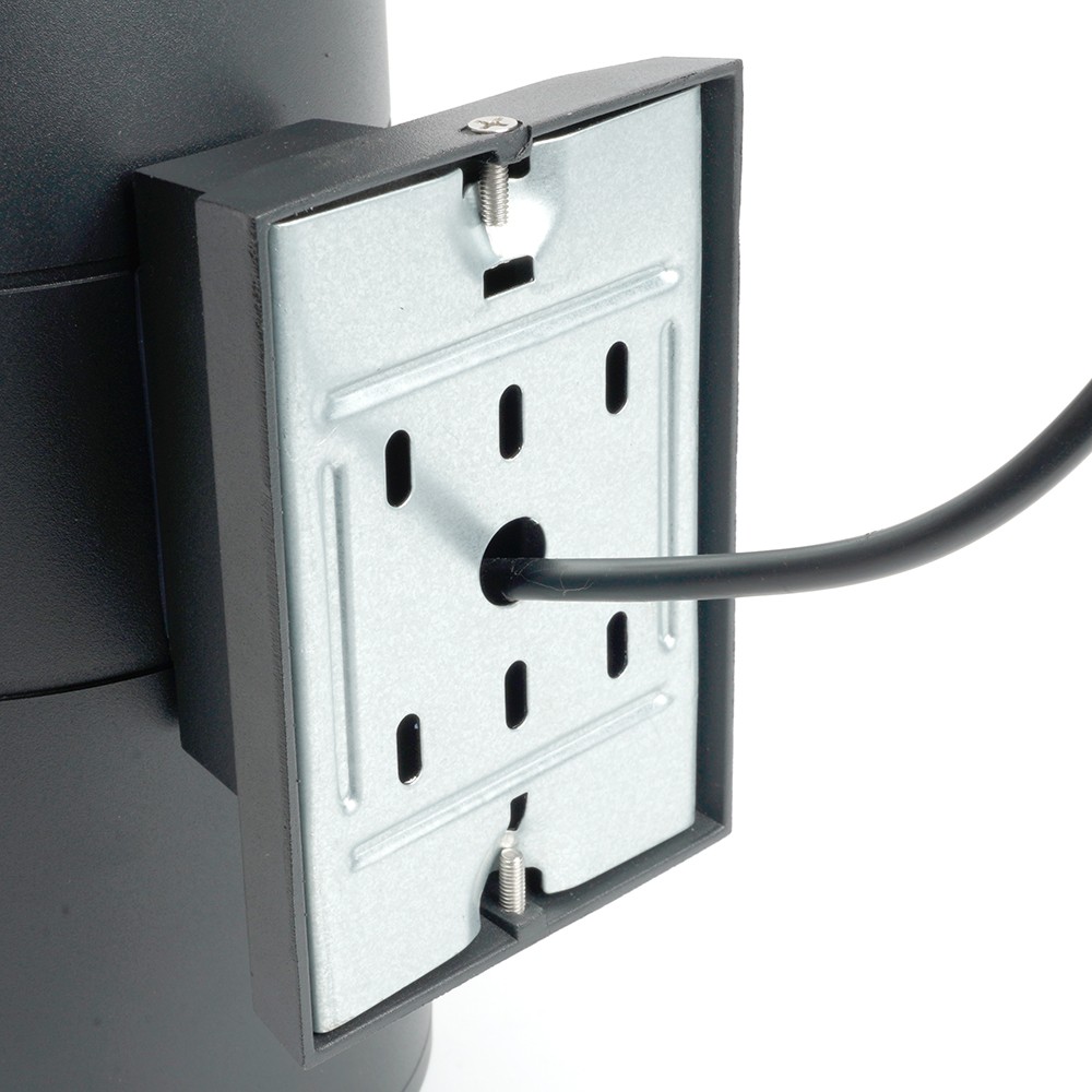 Уличные настенные светильники Светильник уличный светодиодный Feron DH0712 2*18W 3000Lm 2700K черный 48358 