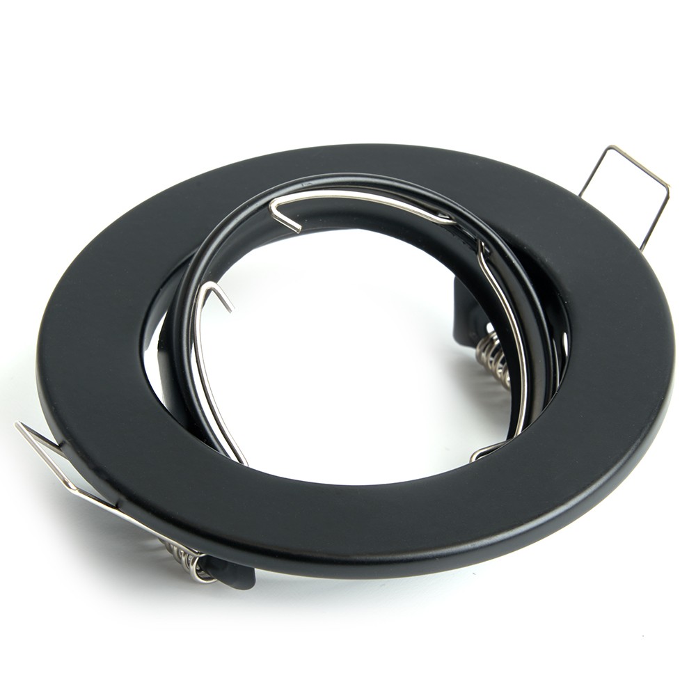 Встраиваемые светодиодные светильники Светильник потолочный встраиваемый Feron DL11 MR16 50W G5.3 чёрный матовый 48466 