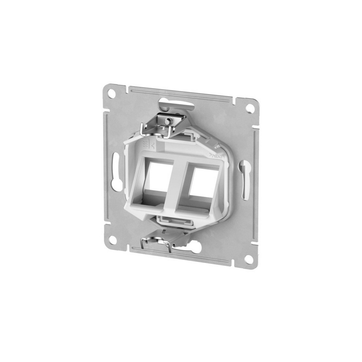 Накладка Systeme Electric AtlasDesign Базальт двойная для информационных функций Keystone