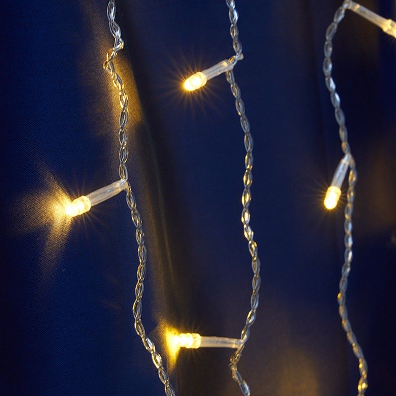 Светодиодная гирлянда Feron CL22 бахрома статичная 45м*08м + 3м 230V желтый 220V 41632