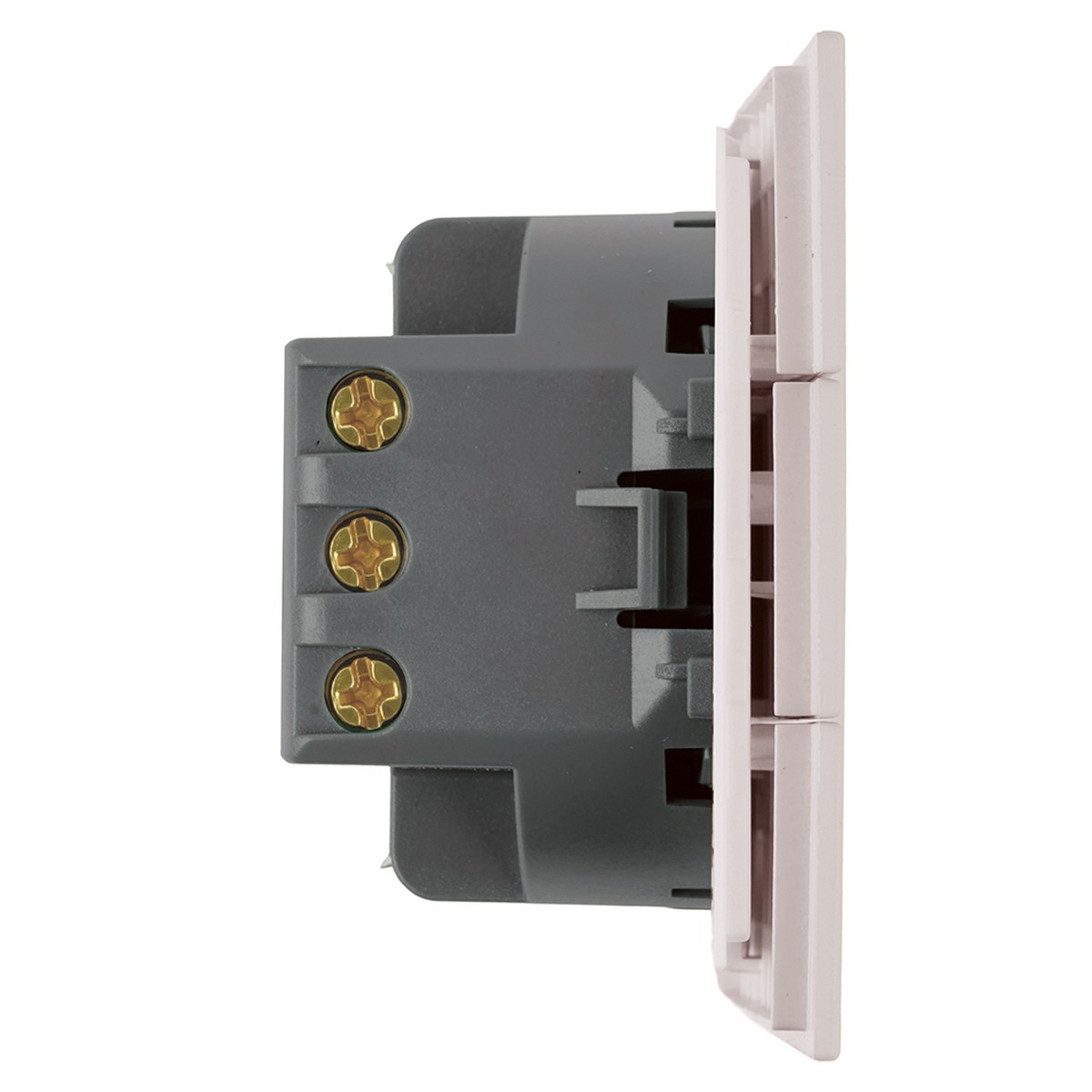 Выключатель 3-клавишный STEKKER Мия RSW10-3108-08 пудровый жемчуг 50474