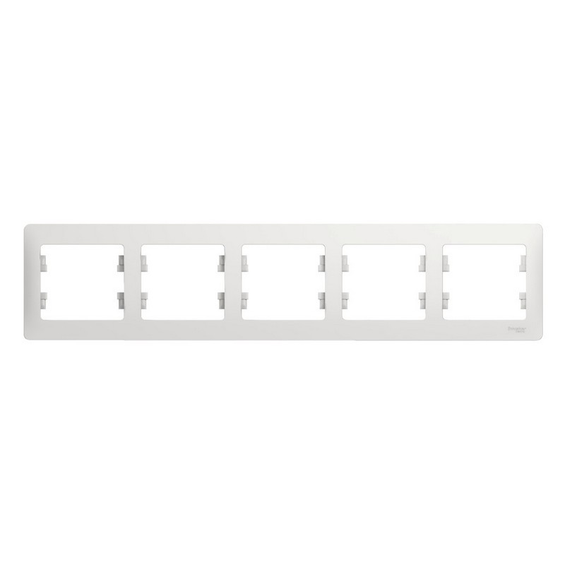 Рамка Systeme Electric Glossa Белый 5-я, горизонтальная GSL000105