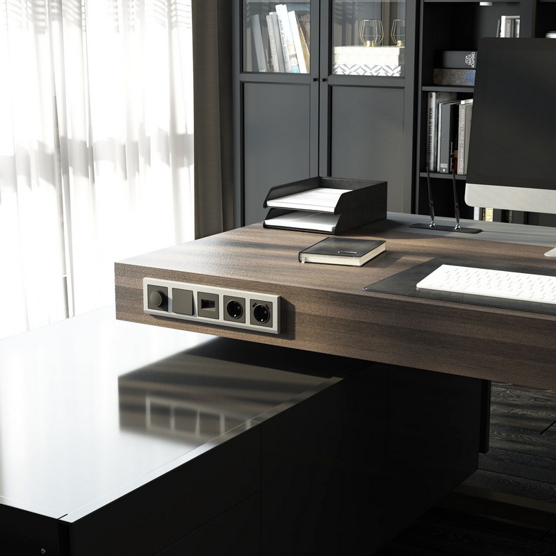 Werkel Графит матовый Розетка Werkel с заземлением (графит матовый) W1171064