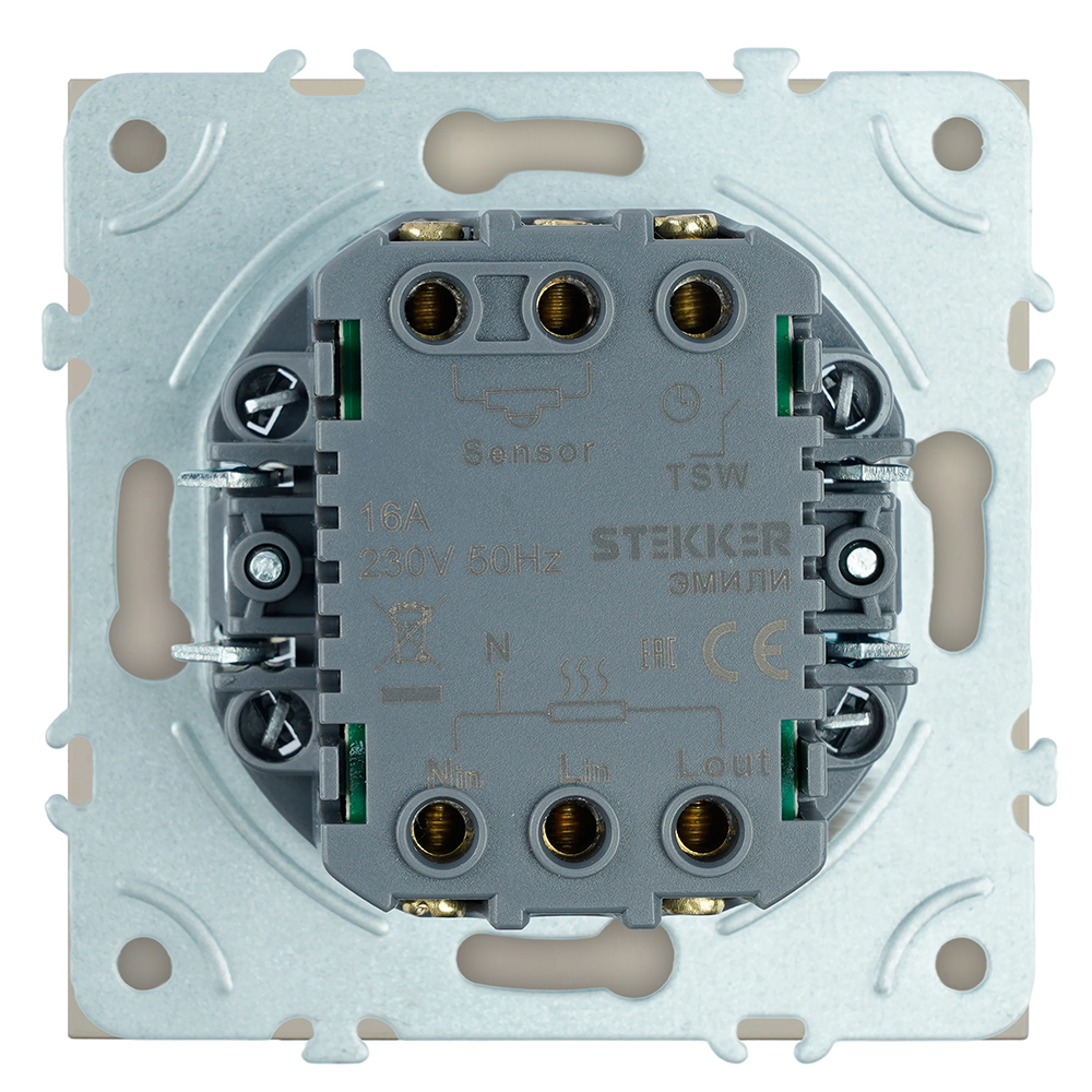 Терморегулятор механический STEKKER Эмили RSW00-5120-08 кашемир soft touch 50715