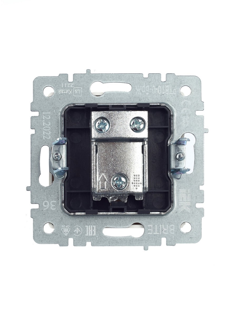 Розетка IEK BRITE TV проходная РТВ10-0-БрЖ жемчуг BR-A10-P-K36