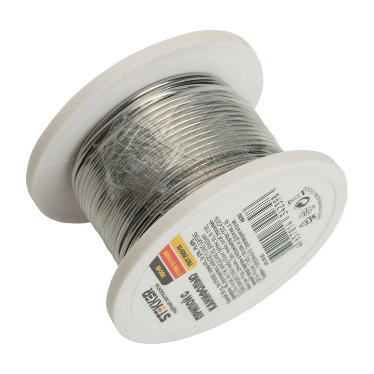 Припой STEKKER APL-16-30 в бобине 30 гр, 50% олово, 49% свинец, 1% канифоль 49968 фото