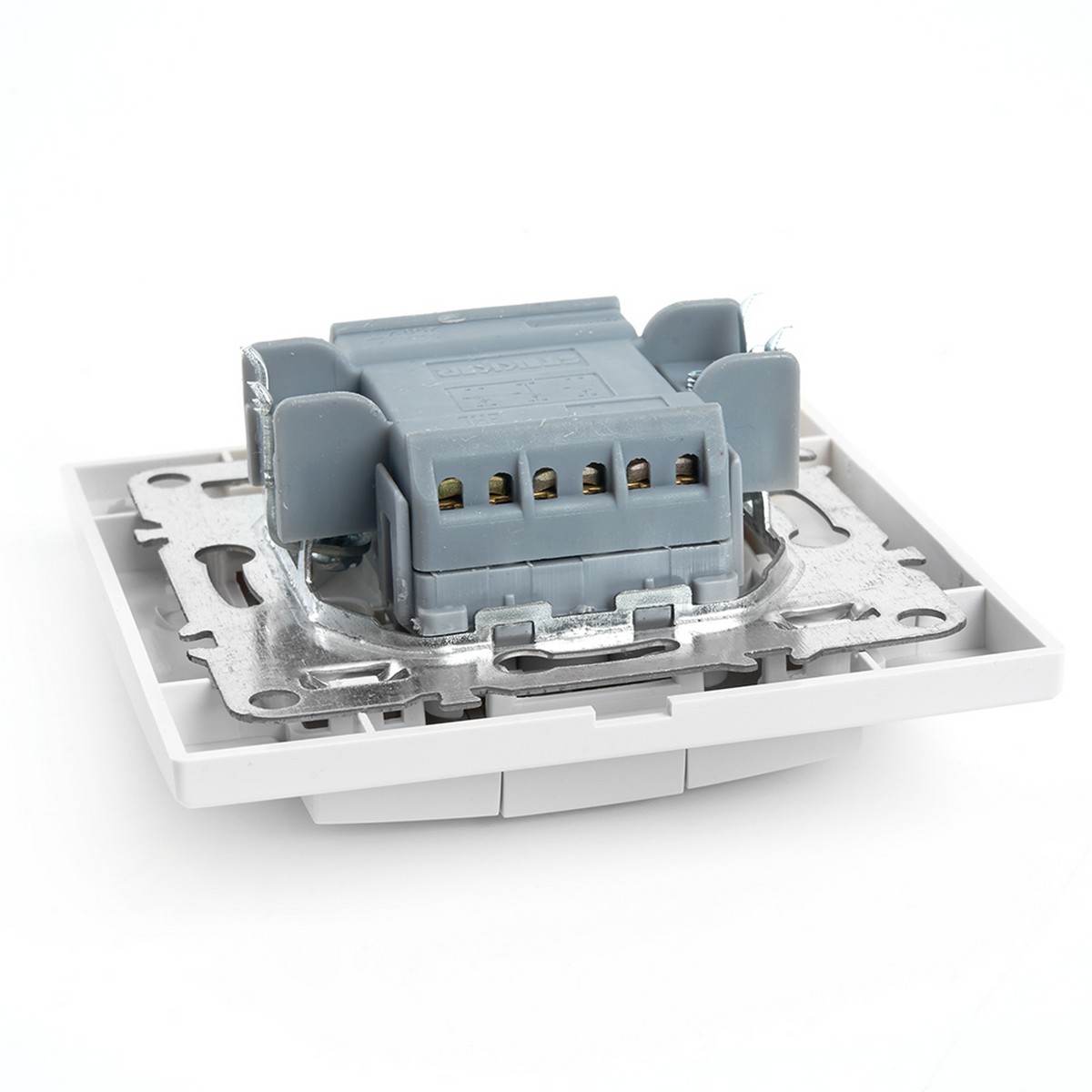 Выключатель 3-клавишный STEKKER PSW10-9007-01 10А Эрна белый с рамкой 39922