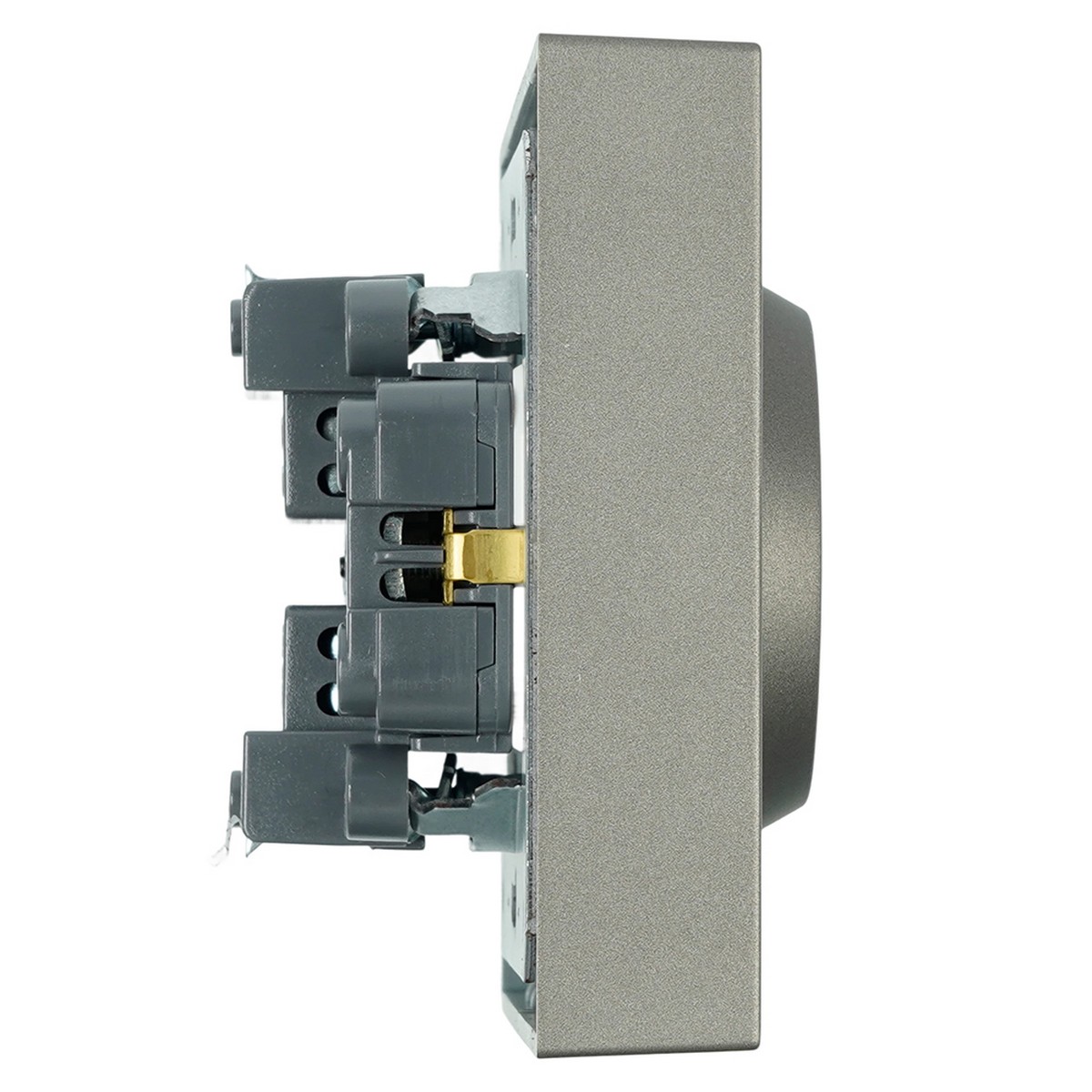 Эмили - Розетки и выключатели Stekker Розетка 2-ая с защитной шторкой с/з 16A STEKKER Эмили RST16-5114-09 антрацит soft touch 49934