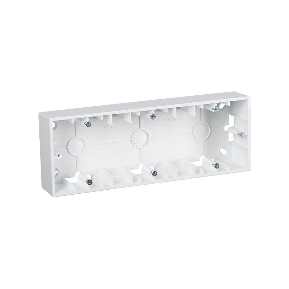 Коробка наружного монтажа Simon 15 Белая 3-ая 1590753-030