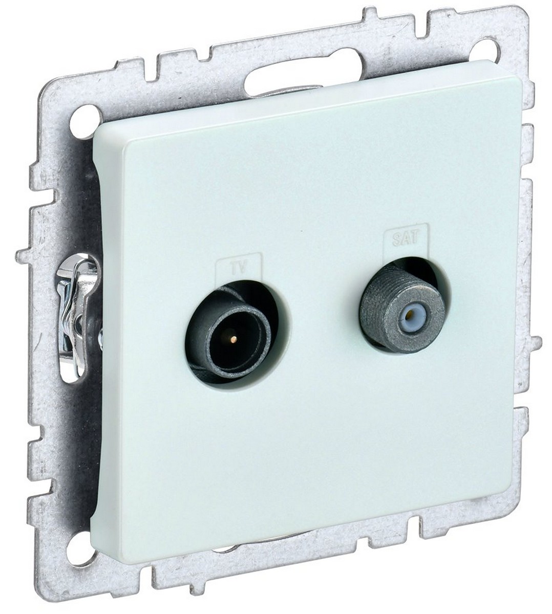 IEK Brite Жемчуг Розетка IEK BRITE двойная TV+SAT РТВ/РСп12-БрЖ жемчуг BR-AF20-O-K36
