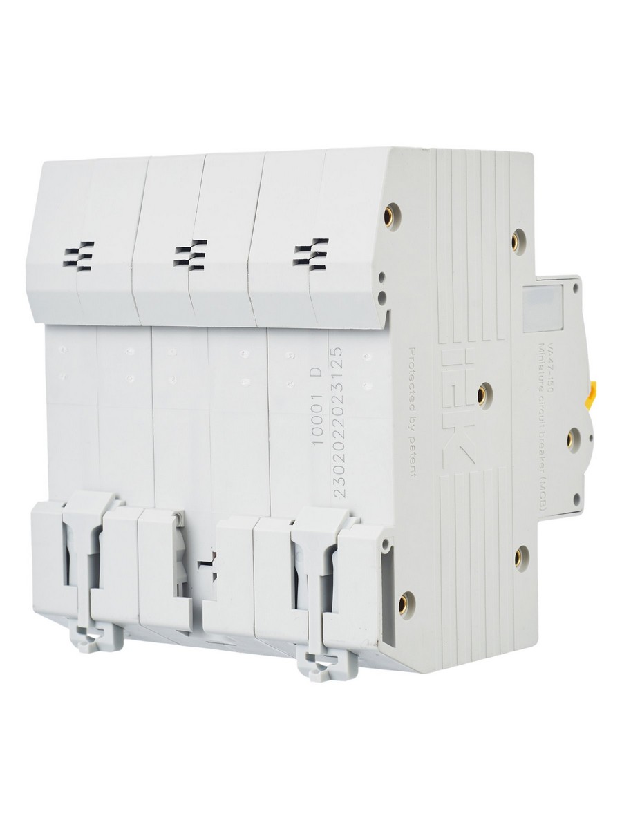 3 полюсные (трехполюсные) Автоматический выключатель IEK KARAT ВА47-150 3Р 125А 15кА х-ка D MVA50-3-125-D 