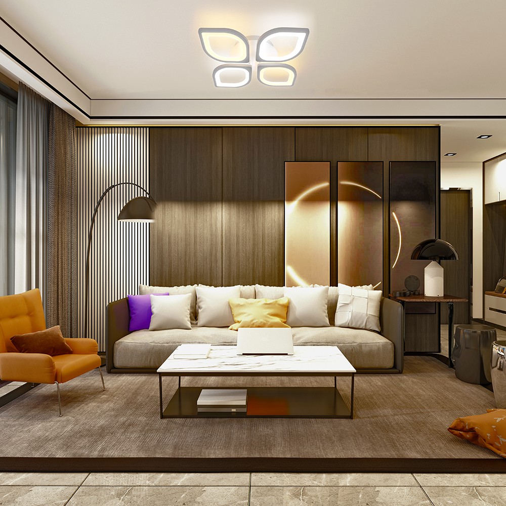 Управляемые светодиодные светильники и люстры Светодиодный управляемый светильник накладной Feron AL5950 86W 3000К-6500K 41672 