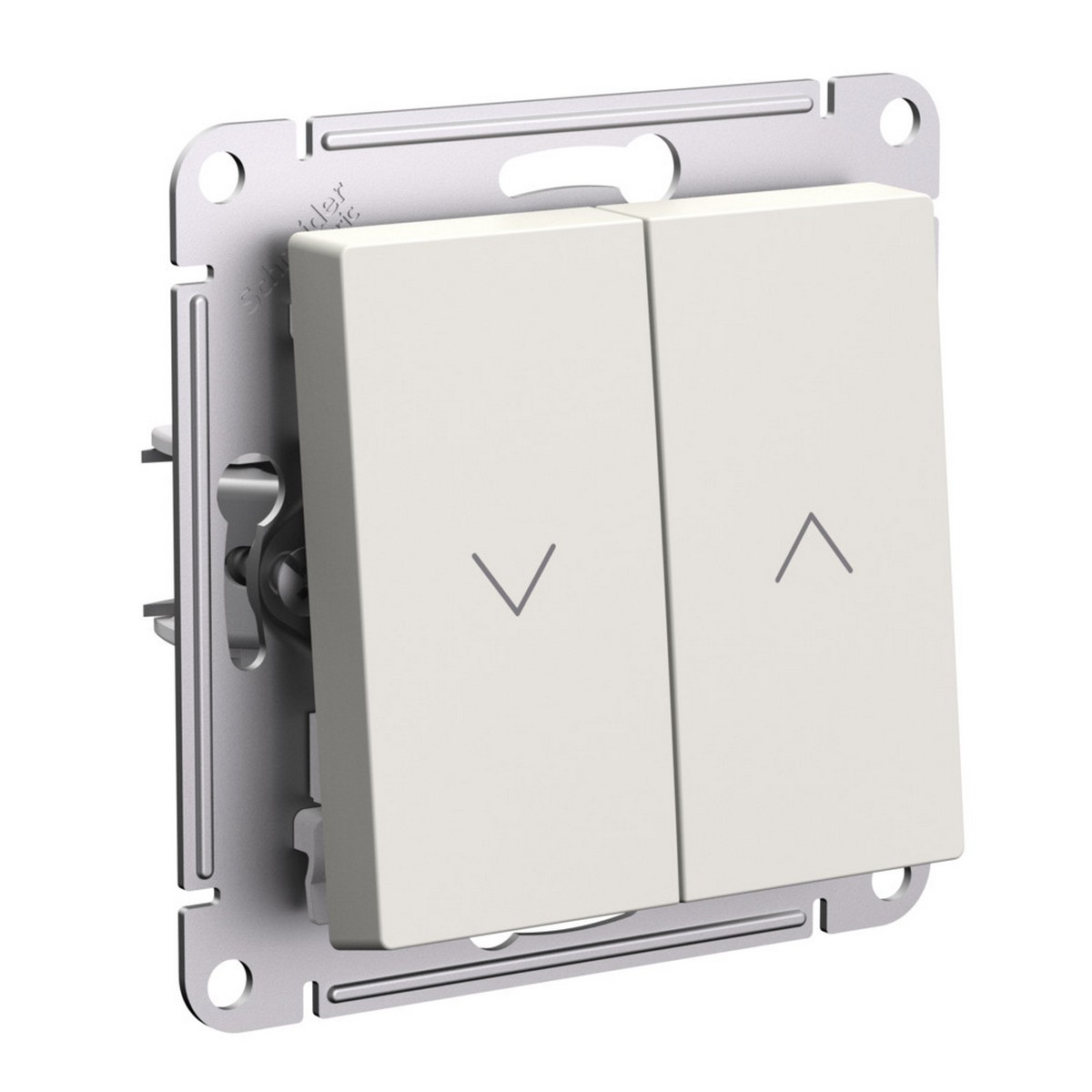 Выключатель Systeme Electric AtlasDesign Бежевый 2-клавишный жалюзи, 10А, ATN000219
