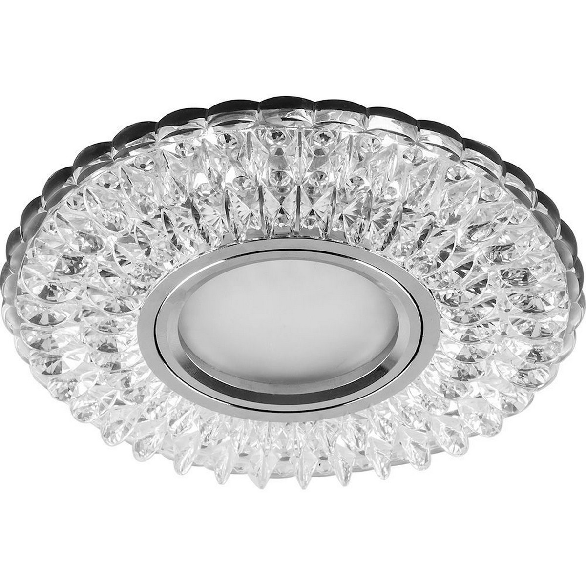 Светильник встраиваемый Feron CD937 с LED подсветкой MR16 прозрачный 29470