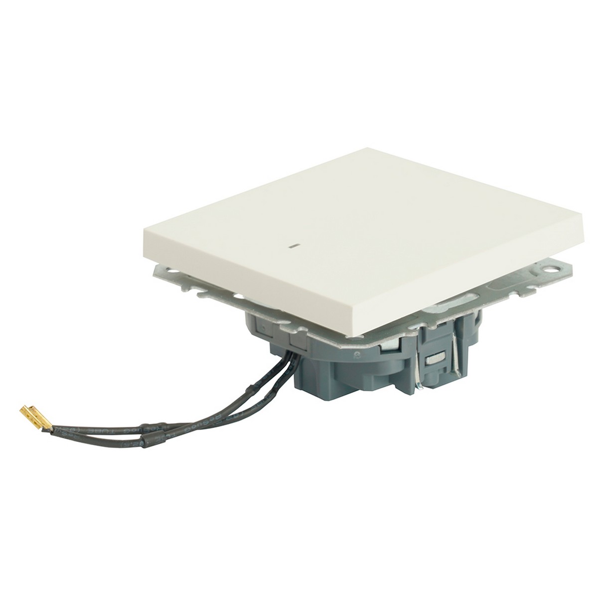 Эмили - Розетки и выключатели Stekker Выключатель 1-клавишный c индикатором STEKKER Эмили RSW10-5101-01 белый фарфор soft touch 49863