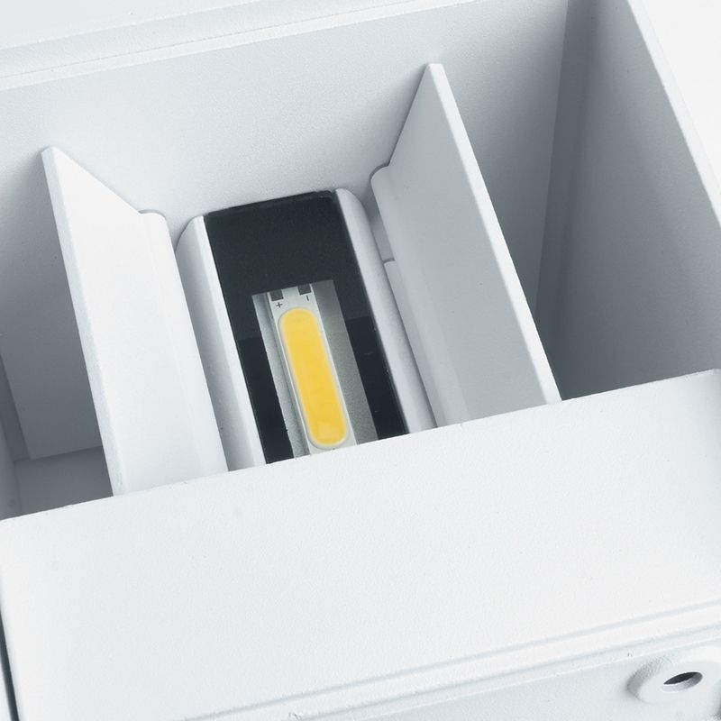 Уличные настенные светильники Светильник уличный светодиодный Feron DH012 2*3W 450Lm 4000K белый 11871 