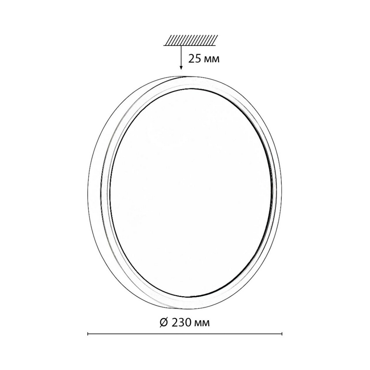 Настенно-потолочный светильник СОНЕКС 7662/18L OMEGA BLACK