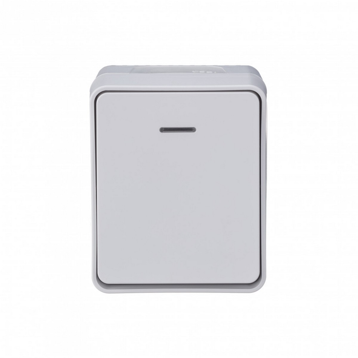 Выключатель 1-клавишный Systeme Electric AtlasDesign Profi54 наружный Белый с подсветкой IP54 ATN540
